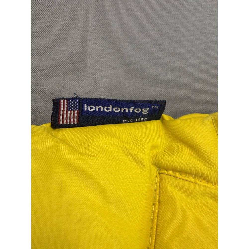 London Fog Boys' Heavyweight Down Puffer Jacket Winter Coat, Size‎ M 5/6 Yellow - Picture 12 of 13